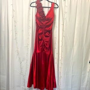 Gorgeous asymmetrical floor length gown